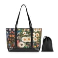 thumbnail image 7 of FORMRS Canvas Laptop Tote Bag for Women with 15.6" Computer Compartments Shoulder Handbag, Floral Garden, 7 of 7
