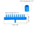 thumbnail image 2 of Uxcell Air Line Tubing Splitter Connector, 5Pack 8mm/0.31" to 5mm/0.2" 10 Way Fish Tank Oxygen Pipe, Blue, 2 of 6