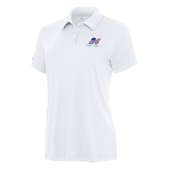 Women's Antigua White Jeff Gordon Reprocess Polo