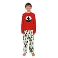 thumbnail image 4 of Santa Bigfoot Christmas Lights Matching Family Pajamas, Family And Dog PJs, Plus Sizes, With Pockets, 4 of 7