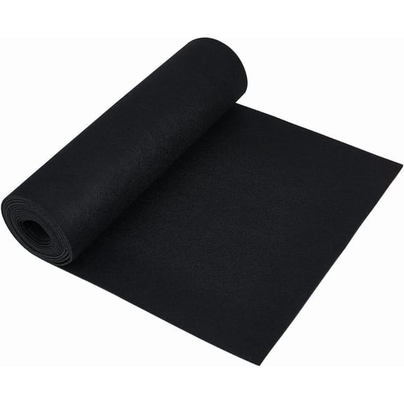Felt Roll Black Craft Felt Fabric 118x15.7inch Nonwoven Felt Roll for DIY Arts Crafts Patchwork Sewing Deocoration 2mm Thick