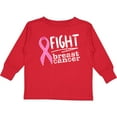 thumbnail image 3 of Inktastic Fight Breast Cancer Pink Ribbon Boys or Girls Long Sleeve Toddler T-Shirt, 3 of 5