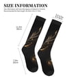 thumbnail image 4 of Sikiie Black And Gold Fire Dragon 1 Pairs Compression Socks for Men and Women 15-20 mmHg Running Support Socks, 4 of 7