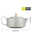 thumbnail image 2 of Outdoor Camping Ti Kettle 260ml Lightweight Portable Teapot for Outdoor Hiking Trekking, 2 of 5