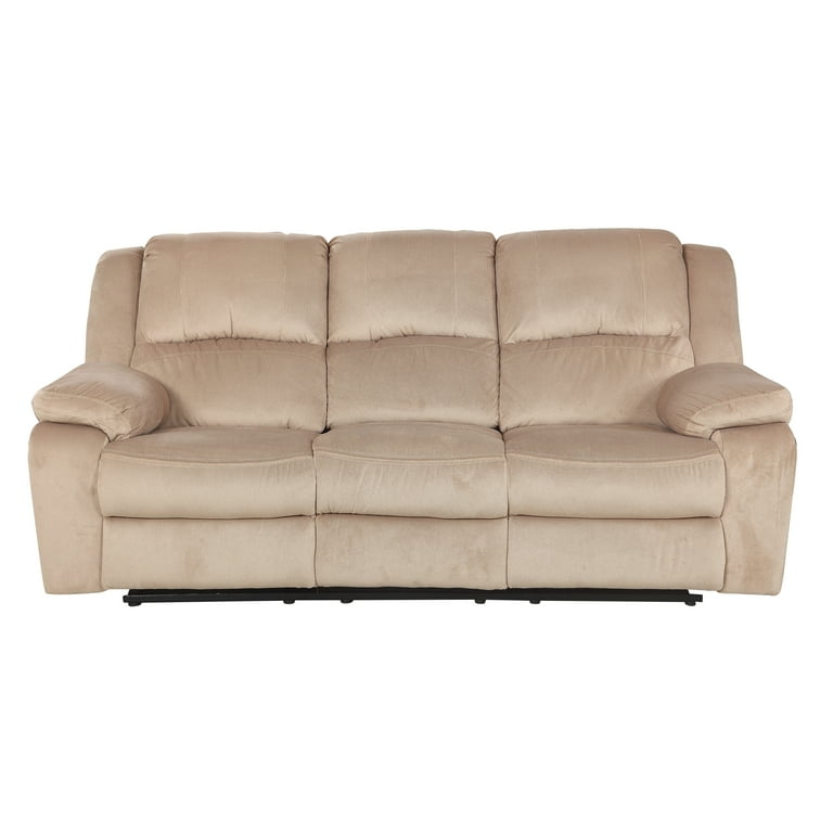 Beige microfiber sales couch