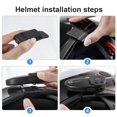 thumbnail image 3 of Casque Bluetooth-compatible Moto 2 Passagers Appairage Rapide Interphone Sans Fil Étanche Noir, 3 of 4