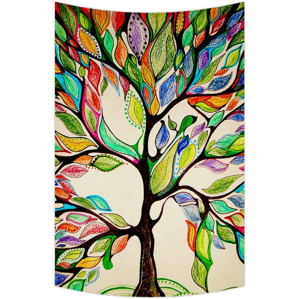 New 60x90 Green Celtic Tree of Life Tapestry Coverlet Bedspread Wall Decor Gift 