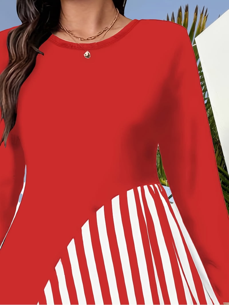 red and white striped long sleeve dress Topshop striped long sleeve maxi dress in burgundy
