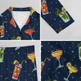 thumbnail image 6 of Top-kevin Women's Pajama Sets Cocktail Glasses Lemon Gold Long Sleeve Lounge Sets Pjs Sleepwear with Pockets, 6 of 12