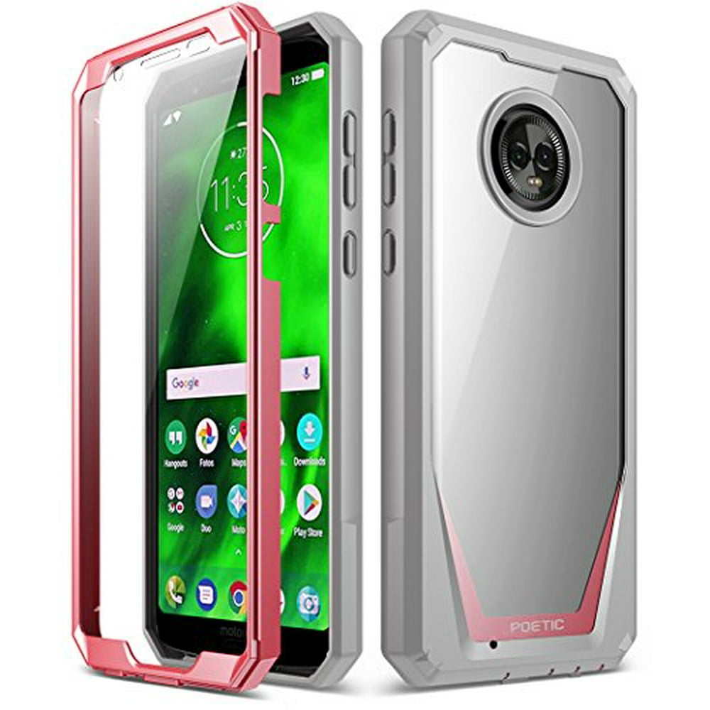 Moto G6 Case, Poetic Guardian [Scratch Resistant Back] [360 Degree