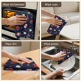 thumbnail image 5 of 6 Pcs Pioneer Flower Floral Print Pattern Kitchen Towels, Funny Microfiber Dish Towel Set, 18" X 26" Tea Towels, 5 of 6