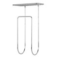 thumbnail image 6 of mDesign Steel Wall Mount Towel Rack Holder Organizer with Shelf Storage - Chrome, 6 of 6