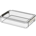 thumbnail image 4 of Stackable File Storage Box Transparent Desktop Drawer Document Storage Case Exam Paper Organizer With Lid Household Dustproof Container, 4 of 4