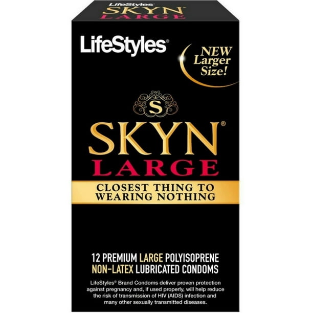 LifeStyles Skyn Large Premium Non-Latex Lubricated Condoms ...