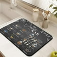 thumbnail image 4 of Outstanding Coffee Mat for Elegant Countertops: Stain-Hiding, Absorbent, Rubber-Backed, Perfect Dish Drying Mat - Fits Under Coffee Maker Machines, 18x24 Inch, 4 of 7