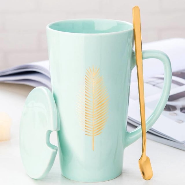Mug Coffee Cup Cute Drinking Cup Ceramic Cup Gift Box Set Also Can Be Used For Microwave Heating