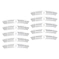 thumbnail image 1 of EXHUMKY 10 Pcs Réflecteurs de Rayons Ronds en Plastique Blanc pour Sécurité Nocturne et Visibilité, 1 of 8