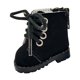 thumbnail image 5 of Zapatos de muñeca a escala 1/6, modelo en miniatura, decoración de juguetes para niños, botas hechas a mano, accesorio para muñecas de 20cm, regalo , negro, 5 of 8