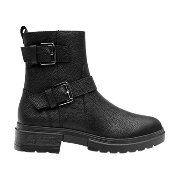Botines Dama Flexi 131907 Biker Piel Tacón Bajo negro 25.5
