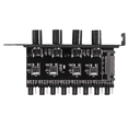 thumbnail image 5 of 10X Pc 8 Channels Fan Hub 4 Knob Cooling Fan Speed Controller for Cpu Case Hdd Vga Pwm Fan Pci Bracket,10 x governor 10 x screw,black, 5 of 8