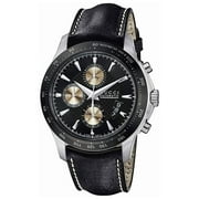 Gucci G-Timeless YA126215 Automatic Chronograph Black Leather Strap Men's Watch