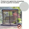thumbnail image 6 of golytefs Garden Swing Cover Zipper Closure Patio Swing Mosquito Netting for Outdoor Patio, 6 of 9
