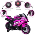 thumbnail image 4 of Montable Electrico Lee Monde Moto Baybee 12 V Rosa, 4 of 5