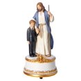 thumbnail image 1 of Joseph's Studio de Roman – Figura de Jesús con niño Primera Comunión 7.5 pulgadas de alto resina musical y piedra mesa o escritorio colección decorativa duradera de larga duración, 1 of 1
