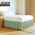 thumbnail image 2 of Falda de cama Utopia Bedding Queen de microfibra, 41 cm, color salvia, 2 of 7