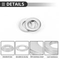 thumbnail image 4 of Unique Bargains Universal Flat Washer, Durable, Stainless Steel, Silver Tone, 20 Pcs M5*10mm*1mm, 4 of 6
