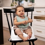 Infantino Simply Modern Booster Seat with 3-Point Safety Harness, Contoured Seat, and Easy-Clean Design for Babies and Toddlers