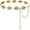 Gold-24, variant on Western Waist Chain Belt Metal Concho Belt for Women Cowgirl Cowboy Boho Country Belt for Dress Jean
