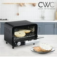 thumbnail image 3 of COOK WITH COLOR Mini Toaster Oven: 600W Power, Precision Timer, Auto Shutoff, and Culinary Delights Up To 450 Degrees, Black, 3 of 5