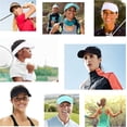 thumbnail image 4 of Nvzi Sun Visor Hats for Women Men Sun Protection Velcro Sun Hat Adjustable Lightweight Outdoor Sports Visor Cap, 4 of 5