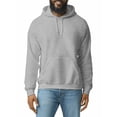 thumbnail image 3 of Inadays Men's Hoodie Casual Sweatshirt Long Sleeve Drawstring with a Big Pocket Classic Lightweight Pullover Sizes M-3XL, Gray, XL, 3 of 9