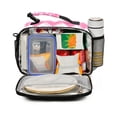 thumbnail image 2 of FORMRS Student Lunch Bag Insulated Reusable Cooler Box with Zipper Pockets, Heart Geometric, 2 of 9