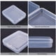 thumbnail image 4 of 10 cajas rectangulares de plástico transparente de 9,4 x 12,9 x 2,8 cm para guardar cuentas, con tapas para tarjetas, clips y otros accesorios de manualidades., 4 of 9