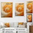 thumbnail image 4 of Designart "Desert Mirage Spiral In Gold And Orange II" Abstract Spirals Picture Framed Canvas Wall Art, 4 of 5