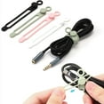 thumbnail image 3 of KCNKON Silicone Cable Straps Wire Organizer for Earphone,USB Cable,Computer Cable Ties Cord Organizer in Home, Office,School Multicolor-20PCS, 3 of 6