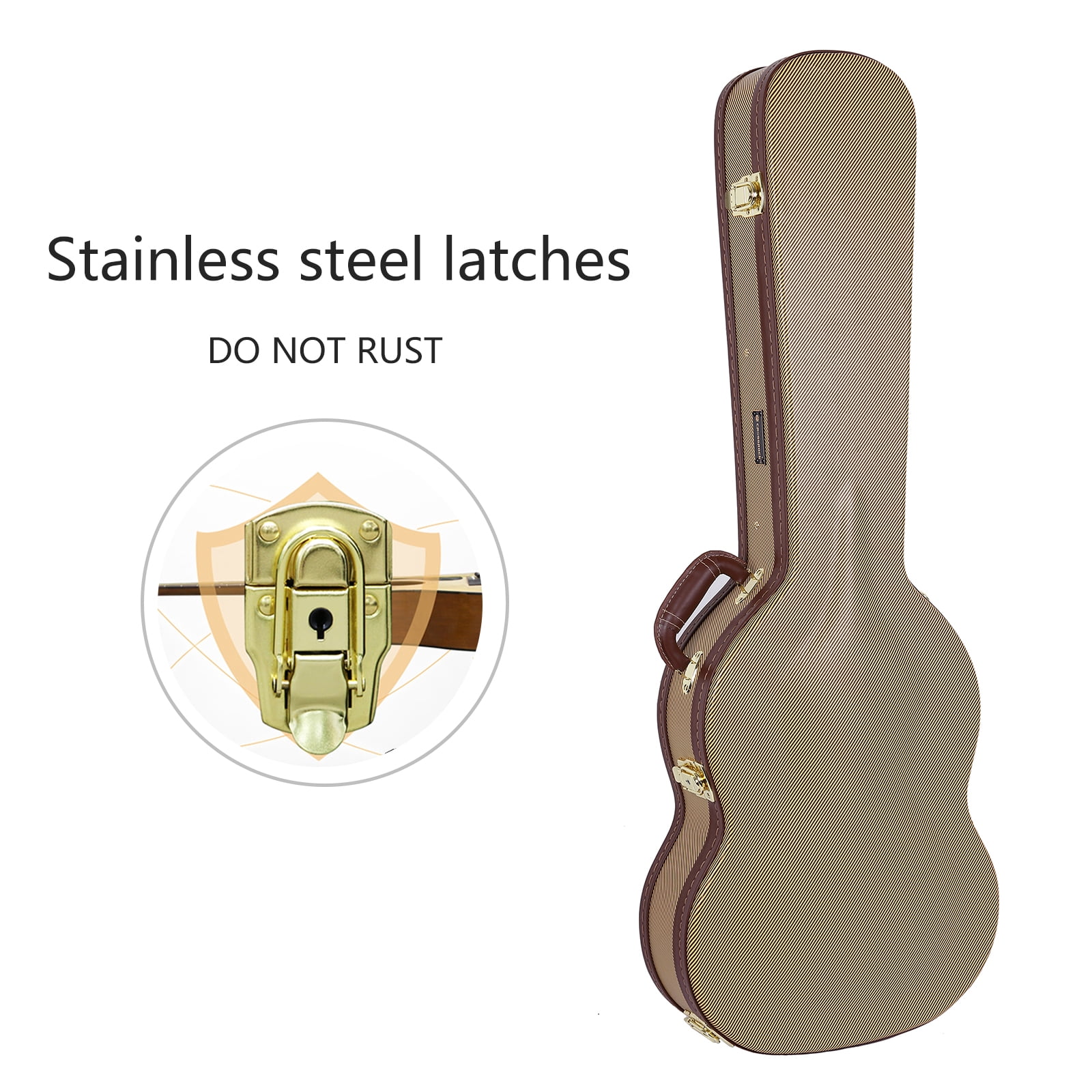 Crossrock Wooden Hard Case For Gibson SG and Similar Style Electric Guitars