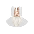 thumbnail image 1 of Xingqing Summer Baby Girls Romper/Dress Leopard Printed Ruffles Lace Sleeveless Backless Jumpsuits/Sundress, 1 of 9