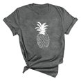 thumbnail image 4 of TSADFHJI T-Shirts en Coton pour Femmes Mode Été Décontractée Mignon Imprimé Haut à Manches Courtes Gris, 4 of 4
