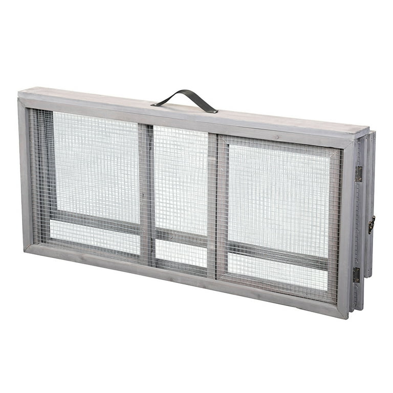 Foldable top rabbit cage