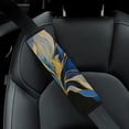 thumbnail image 4 of WYYP Flower Blue Yellow Car Seat Belt Cover Universal Size Ideal for Car Interior Accessories 1Pcs, 4 of 5