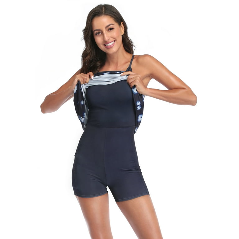 HDE Women Workout Dress Built in Shorts Sleeveless Athletic Sport Dress  Black XS