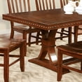 thumbnail image 3 of Furniture of America Jenit Extendable Wood Dining Table, Dark Oak, 3 of 5