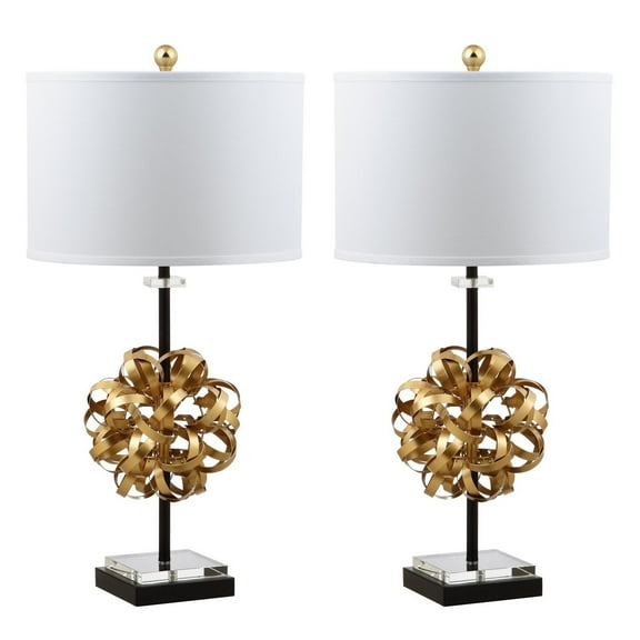SAFAVIEH Lionel 30 In. High Table Lamp, Gold/Black, Set of 2