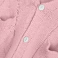 thumbnail image 6 of FNFYFH Womens Plus Size Sweaters Button Long Sleeve Hoodies Cardigan Loose Fit Comfy Lined Sweater 2025 Winter Warm Jackets Coats with Pockets Long Coats Red S-5XL Clearance Deals Today, 6 of 6