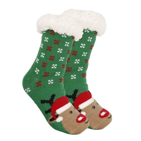 OJJCXA Womens Socks Breathable Casual Fuzzy Non Slip Bottom Cozy Warm Indoor House Slipper Socks