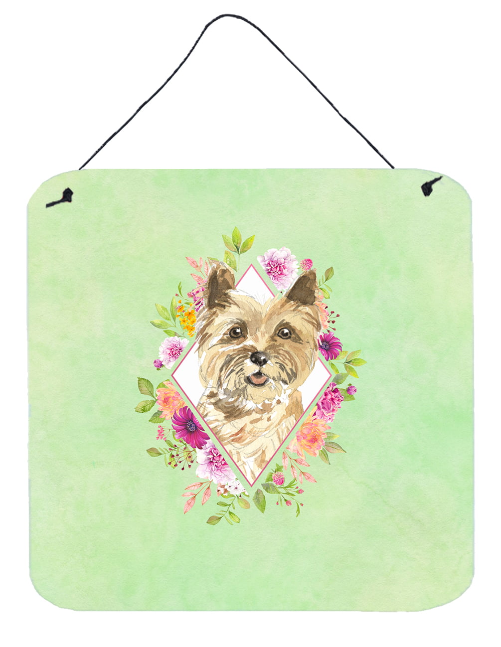7.5HX7.5W Carolines Treasures Bearded Collie Hearts Love & Valentines Day Portrait Pair of Pot Holders SS4497PTHD Multicolor